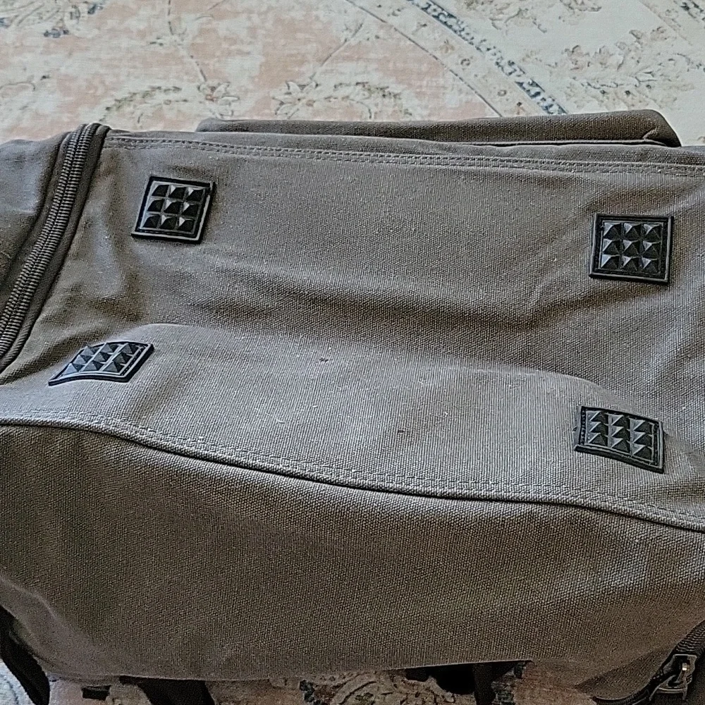 Telosports travel duffel bag large Weekender overnight gym bag gray-green NEW…